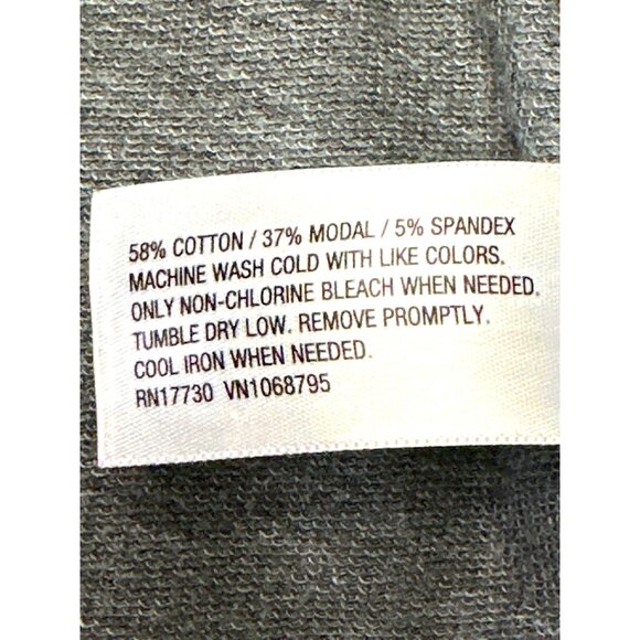 CCC Trendy Chic Gray Open Front High Low Hem Design Cardigan Size Large - Picture 6 of 8